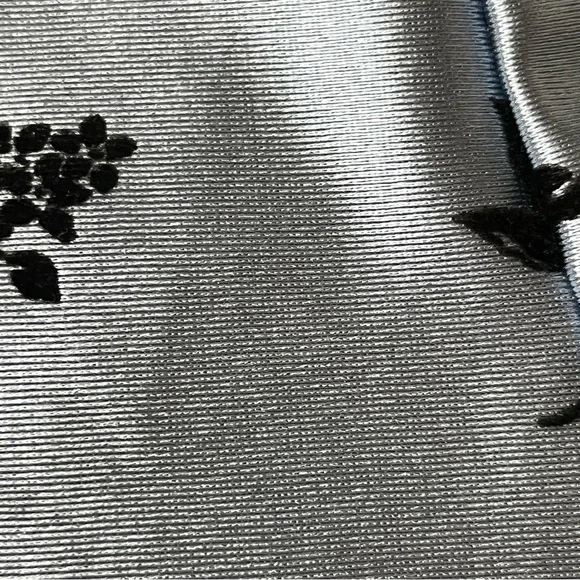 Cider Blue Lace Trim Cropped Camisole Top Velvet Floral Grunge Punk Moto XL - Picture 8 of 8